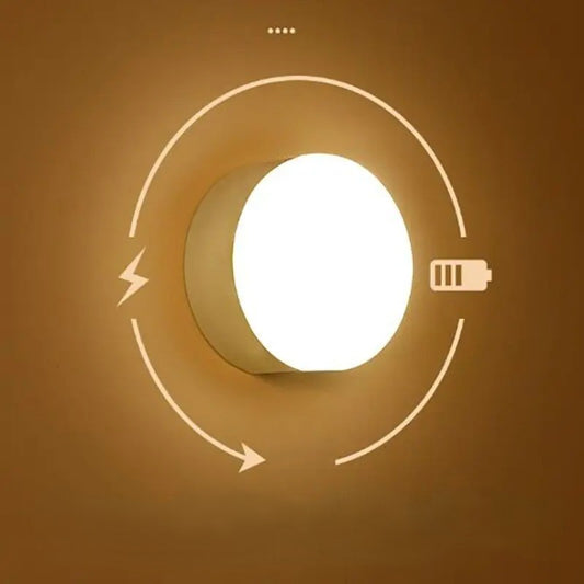 مصباح ليلي LED ذكي بمستشعر لجسم الإنسان ، إضاءة تلقائية للطوارئ ، شحن USB لاسلكي ، شفط ماجينتيك ، استخدام ضوء الليل